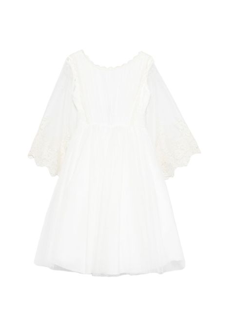 Abito con maniche in pizzo AMAYA KIDS | 636208MF0012 CRUDO